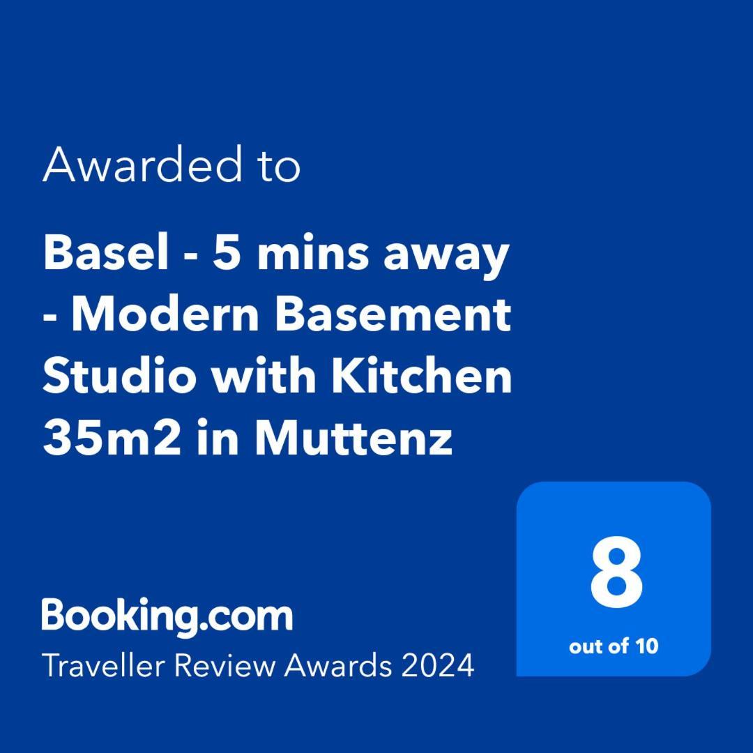 Basel - 5 Mins Away - Modern Basement Studio With Kitchen 35M2 In Muttenz Zewnętrze zdjęcie