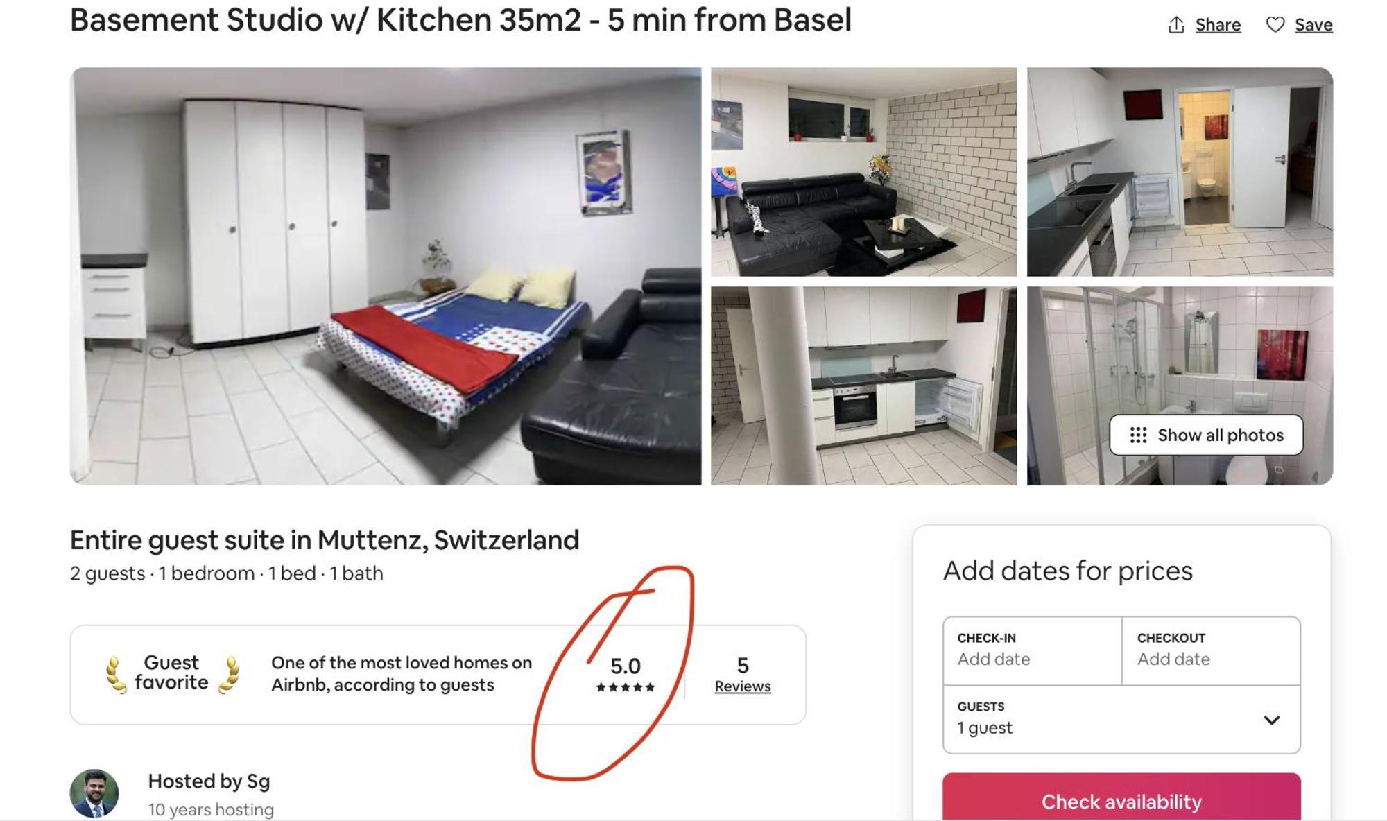 Basel - 5 Mins Away - Modern Basement Studio With Kitchen 35M2 In Muttenz Zewnętrze zdjęcie